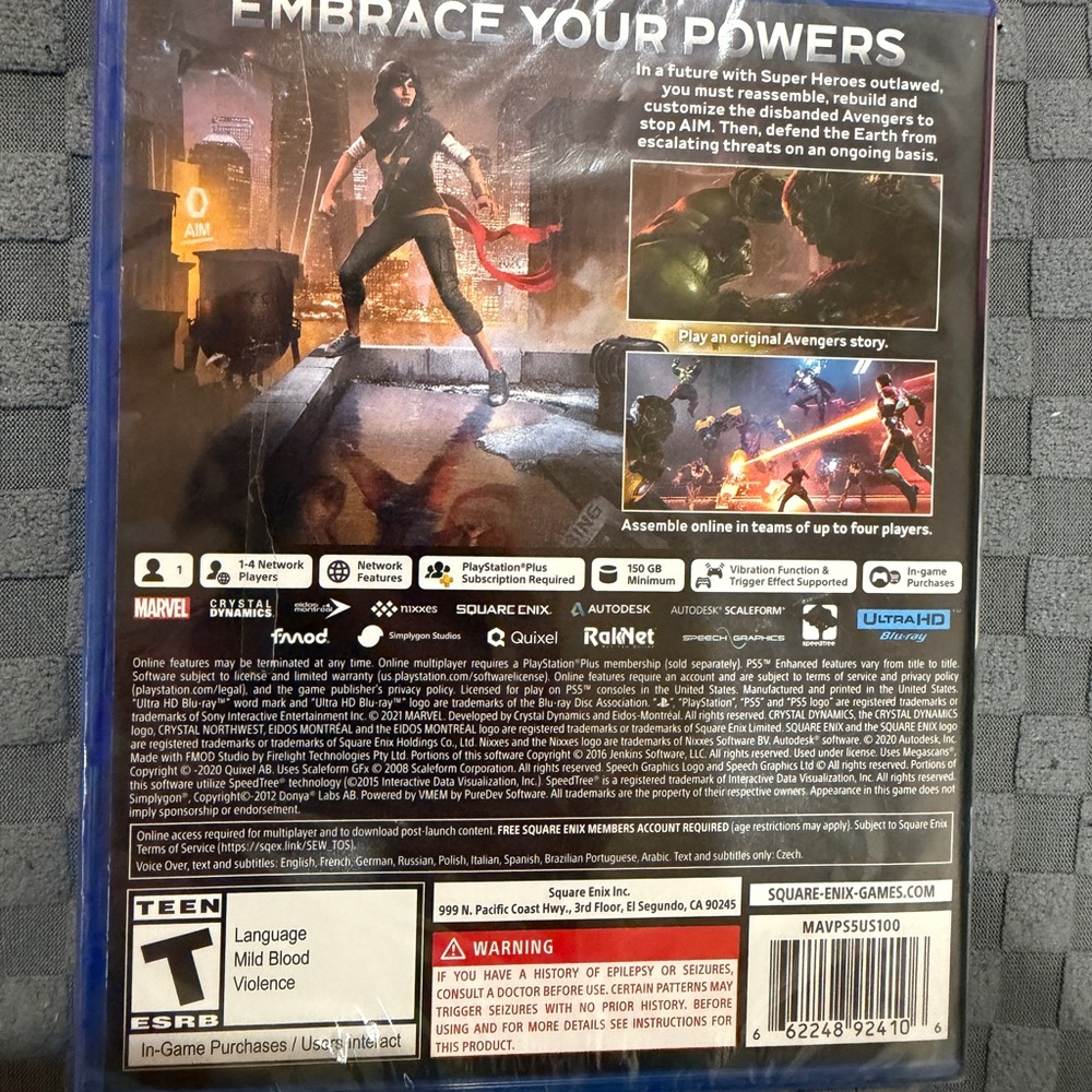 NWT- Marvel Avengers PS5 Game - Picture 7 of 9